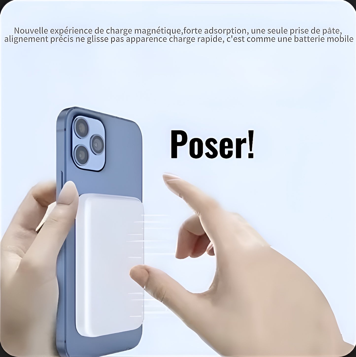 Batterie externe magnétique pour iPhone 12 à 16
