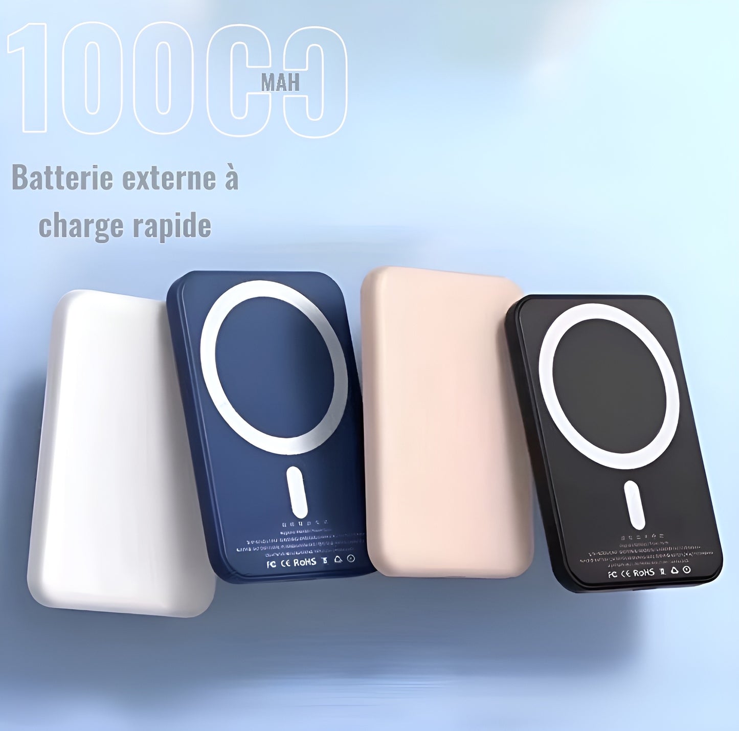 Batterie externe magnétique pour iPhone 12 à 16
