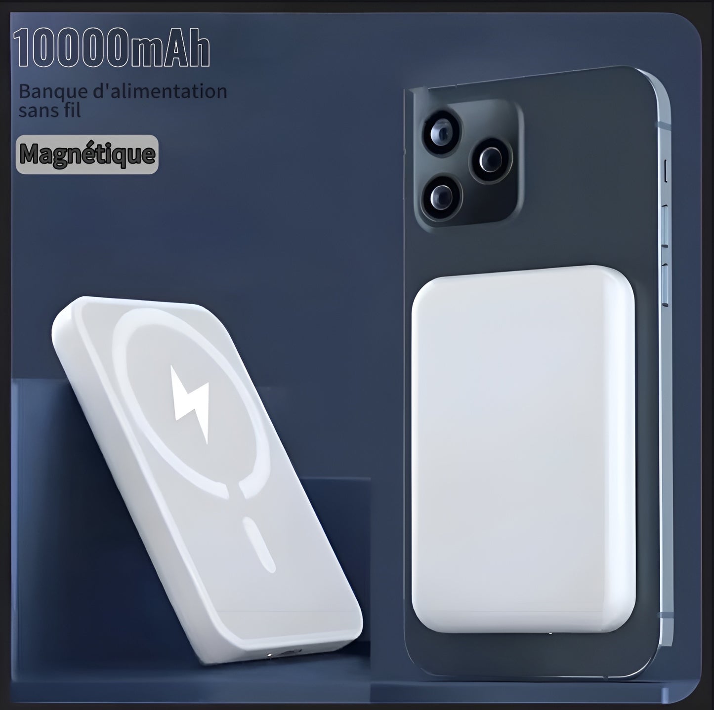 Batterie externe magnétique pour iPhone 12 à 16